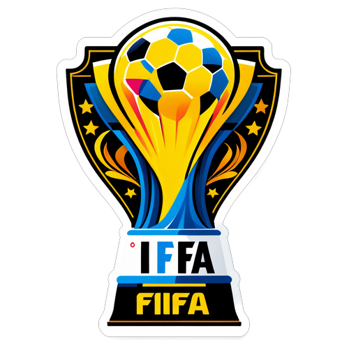 Trofi Sepak Bola dengan Penggemar Semangat