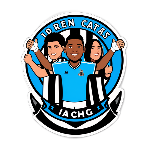 Autocolant Suporteri Newcastle