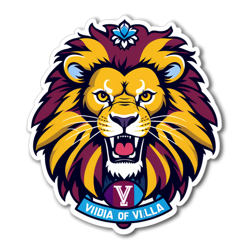 Sticker ya Aston Villa: Simba wa Ujasiri