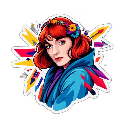 Autocollant vibrant de Florence Welch