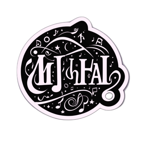 Autocollant illustrant le thème de la musique