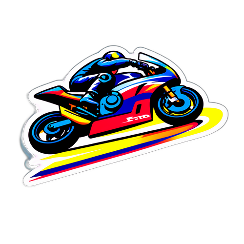 Motorcykel på F1-bana
