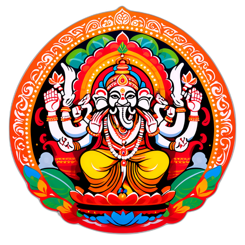 गणेश उत्सव स्टिकर