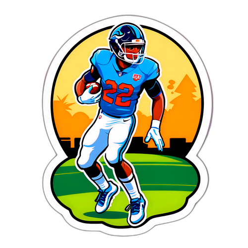 Sporty Sticker Design: Game-Winning Play