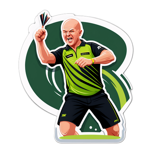 Michael van Gerwen im Wettkampf