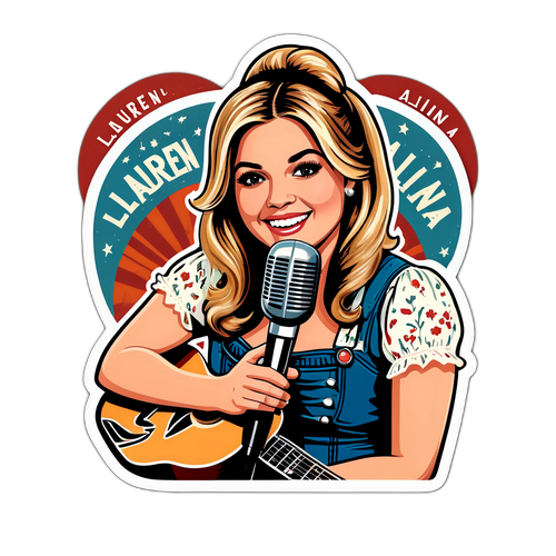 Vintage Lauren Alaina Country Sticker