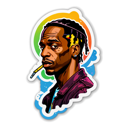 Travis Scott Színes Kirobbanása: A Művészet és Hip-Hop Tökéletes Találkozása!