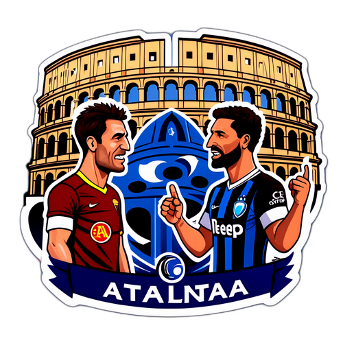 Stiker Drama Pertandingan Atalanta vs Roma