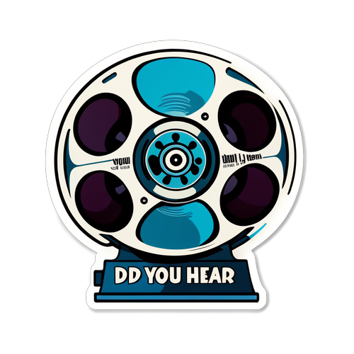 Breaking News: Did You Hear? Celebrate the Art of Storytelling with This Stunning Film Reel Sticker!