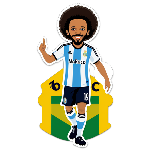 Gambar Menggemaskan! Marcelo: Bintang Sepak Bola yang Mengguncang Dunia dalam Desain Ceria!