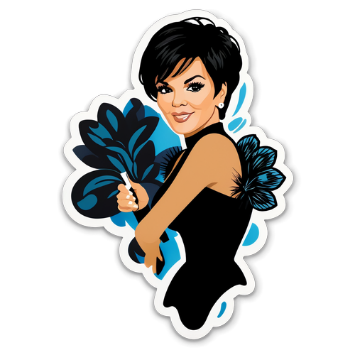 Sticker stylisé de Kris Jenner