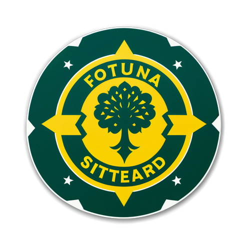 Sticker met Fortuna Sittard Logo