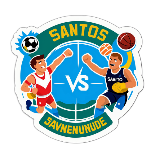 Sticker Santos vs Juventude