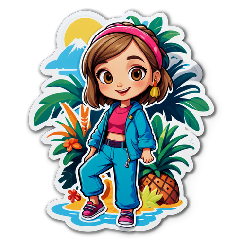 Sticker Giocoso di Carly da 'Isola dei Famosi'
