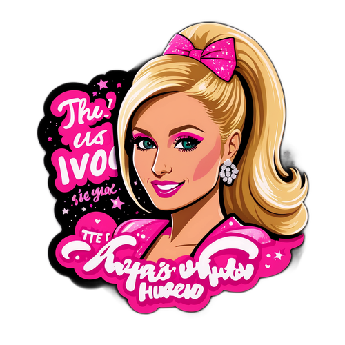 A Glamorous Paris Hilton Sticker