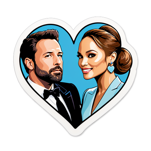 Love in Pop Art: The Whimsical Heart of Ben Affleck and Jennifer Lopez!