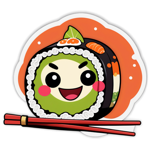 Cuộn Sushi Kawaii Vui Vẻ: Một Hình Ảnh Mang Đến Niềm Vui Bất Ngờ Cho Cuộc Sống Của Bạn!