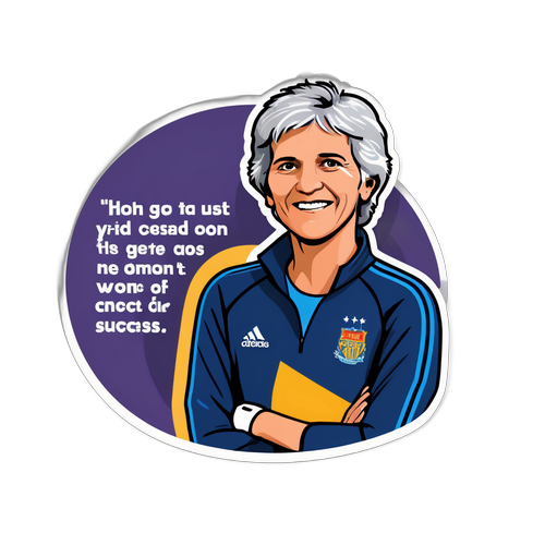 Motiverende klistremerke av Pia Sundhage