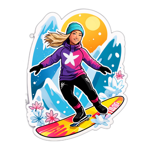Chloe Kim lumilautailussa