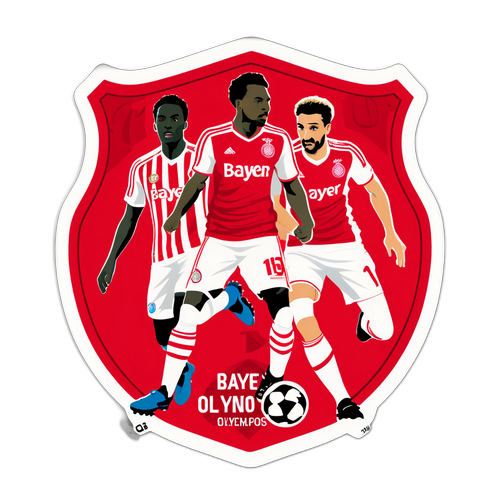 Sticker cu meciul ipotetic Bayer - Olympiacos