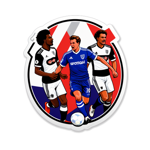 Fulham vs Ipswich Town Football Match Sticker