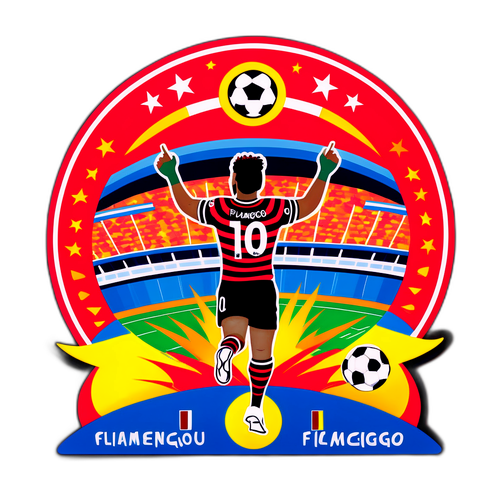 Sticker Celebrando el Encuentro Internacional - Flamengo