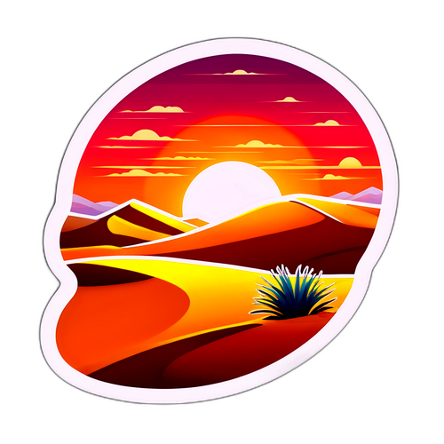 Mooi zandduinenlandschap in de Sahara met zonsondergang