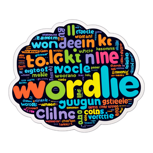 Retro Wordle Sticker