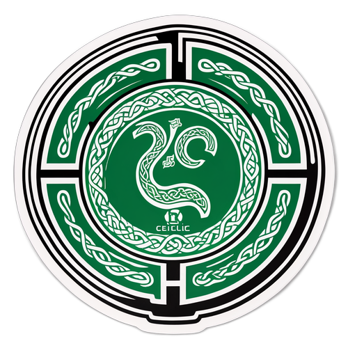 Alama ya Celtic FC na Umati wa Watu