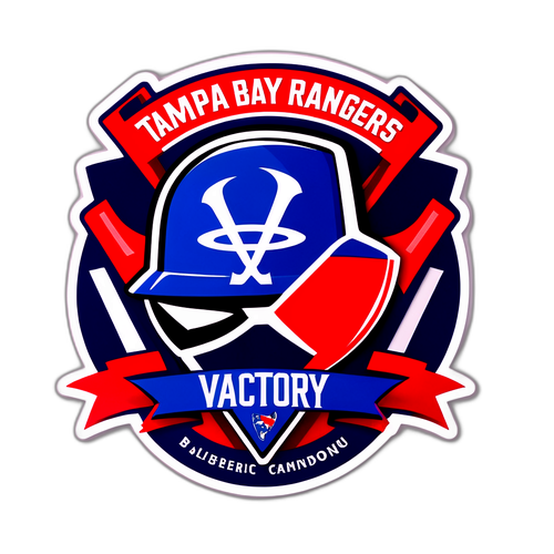 Логотип команды "Tampa Bay Rangers" с предсказанием "Победа впереди!"