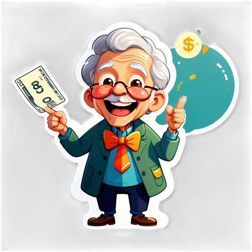 Người về hưu dễ thương ăn mừng ngày lĩnh lương hưu