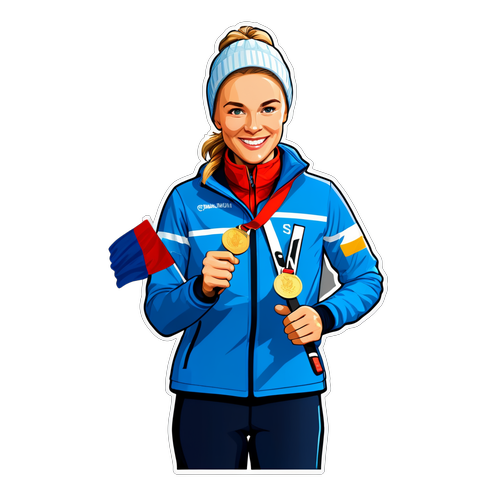 Johanna Hagström med medaljer i fridåkning