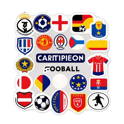 유럽 축구의 열정을 담은 스티커