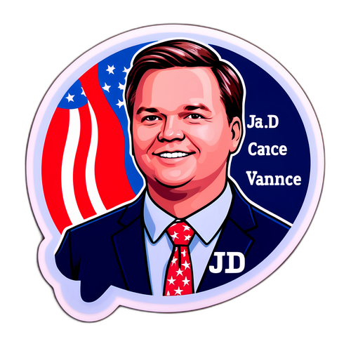 JD Vance Political Journey Sticker