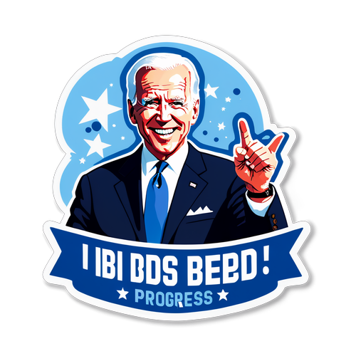 Šokující nálepky Jo Biden: Pokračujme v pokroku! Neuvěřitelné poselství pro každého!