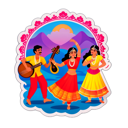 भोजपुरी नृत्य दृश्य Sticker