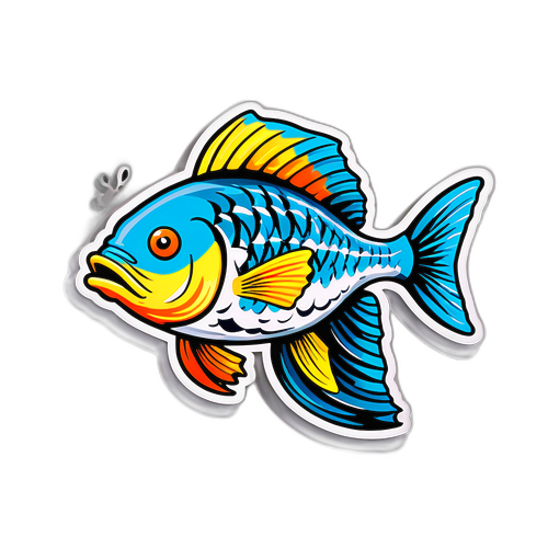 Humoristisk fisketema klistremerke for Per Sandberg