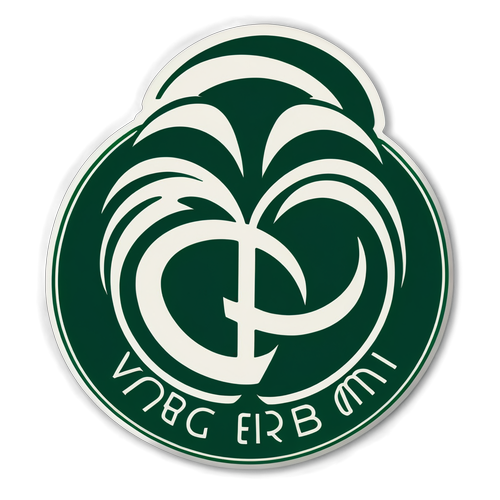 Sticker mit stilisierter Darstellung von Werder Bremen