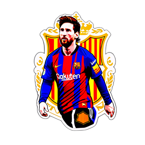 Hình ảnh của Messi với chữ ký, thiết kế độc đáo và sang trọng