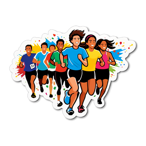 Energetic Marathon Sticker