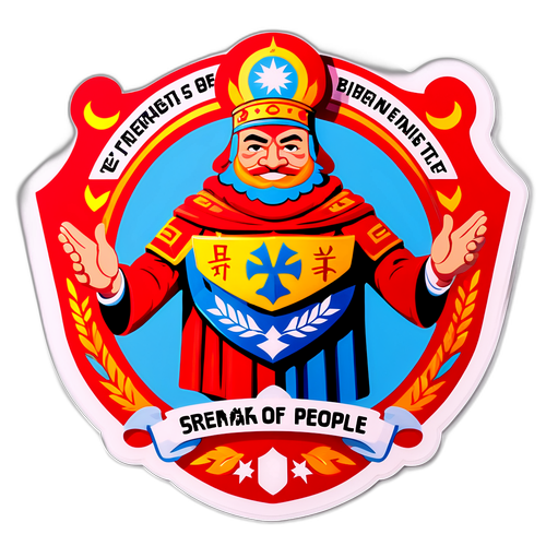 Енергійний наліпка: Ермак із щитом