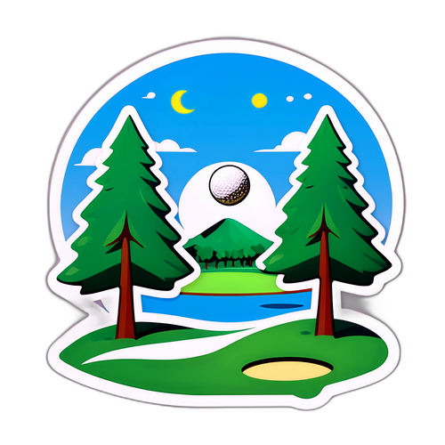 Cheerful Lotte Championship Golf Sticker