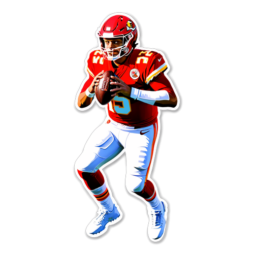 Dynamic Patrick Mahomes Action Sticker