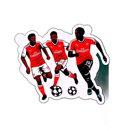 סצנה של משחק כדורגל בין ארסנל לוולבס