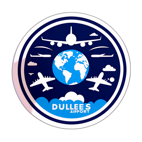 Dulles Airport Travel Sticker