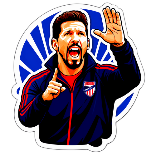 Diego Simeone Gesticulerende Sticker