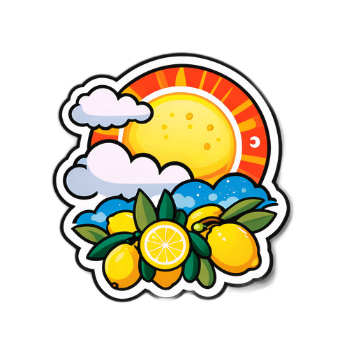 Sticker Sole e Limoni di Palermo