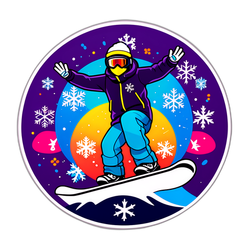 Olympisches Symbol mit Snowboard-Halfpipe