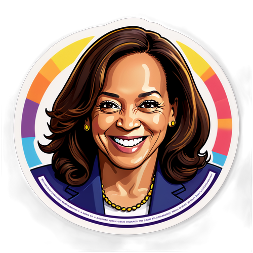 Sticker Mesra Kamala Harris: Pesanan Positif dalam Warna Pelbagai untuk Pemberdayaan!