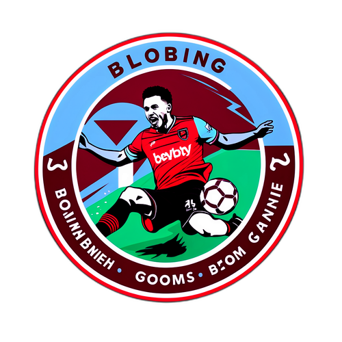 Aufkleber: Dramatischer Moment im Bournemouth - West Ham Spiel